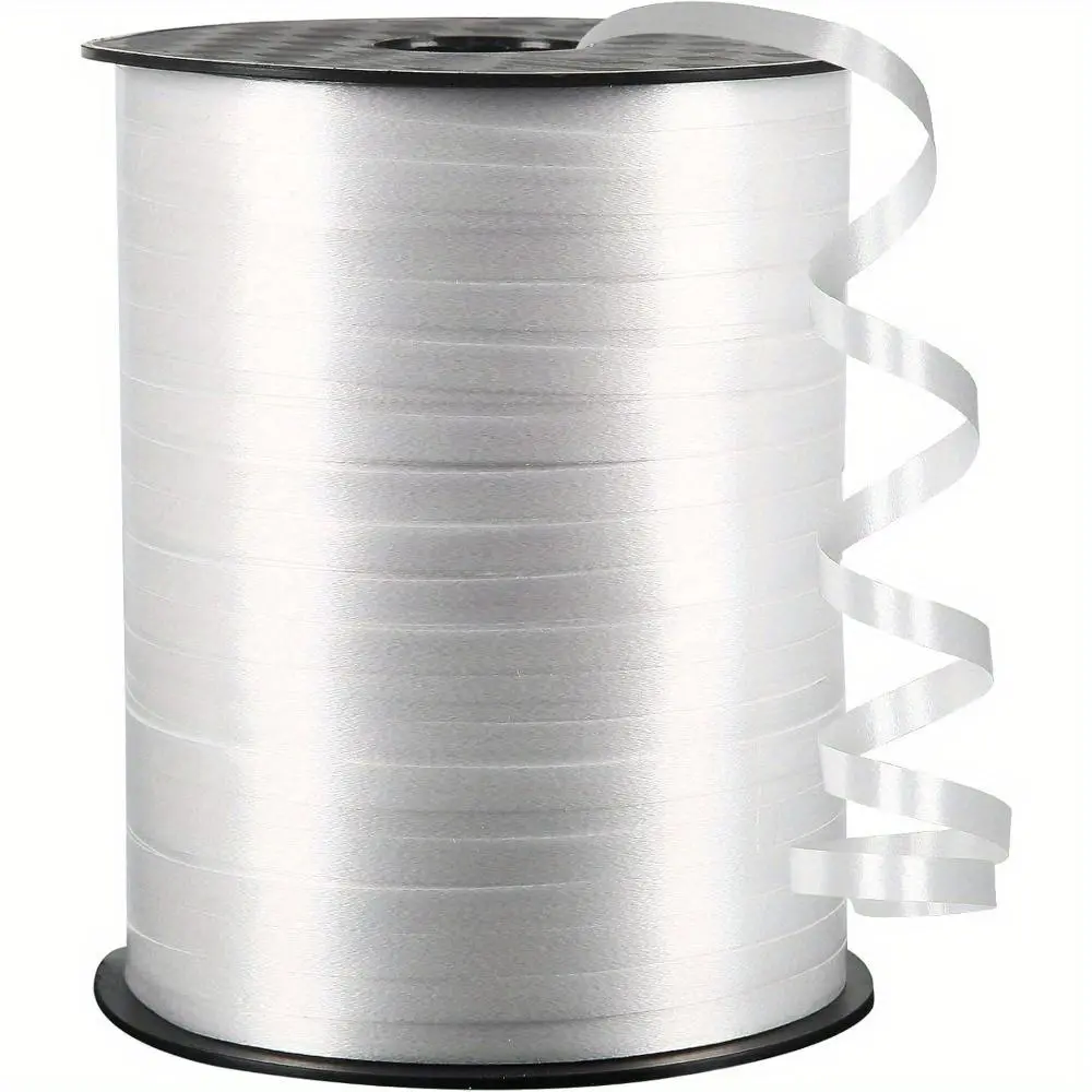 With black and white curly ribbons, suitable for gift packaging, Gift Wrapping, balloon decoration, curly ribbon projects, baptisms, Christmas, wedding decorations, Valentine's Day gift packaging