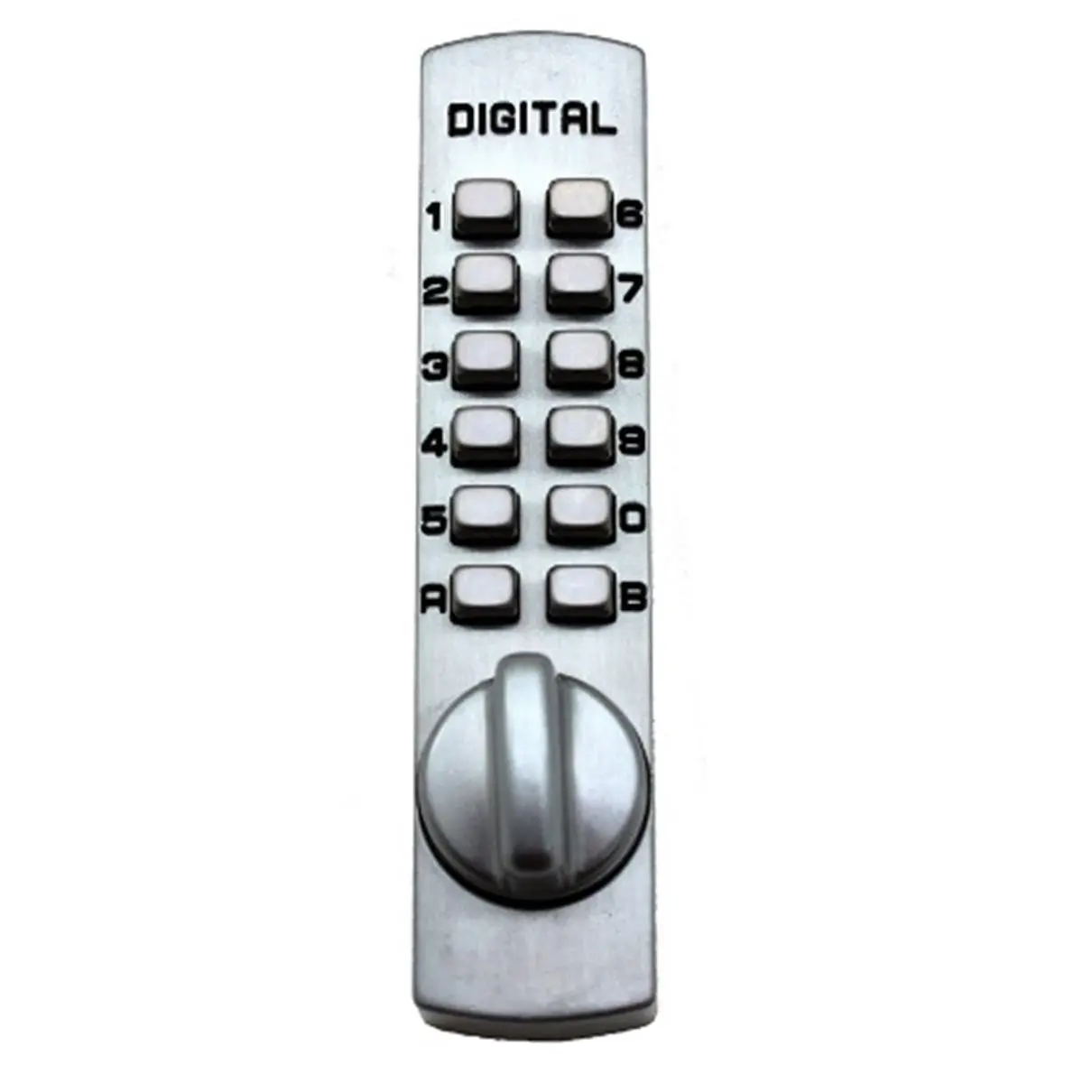 Lockey C-170-SN Mechanical Keyless Door Lock - Satin Nickel Brass Finish, Surface-Mount Cam Lock, Easy Code Change, Keyless Entry Solutions for Cabinets, Indoor-Outdoor Use