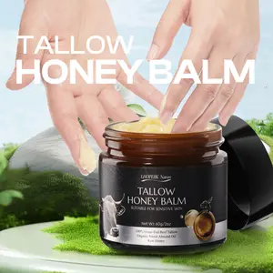 【Highly Recommended】Organic Grass-Fed Tallow & Raw Honey Balm — Intensely Nourishing Cream for Soft, Glowing Skin — Handcrafted with Care