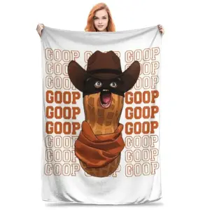 Arc Raiders The Burnt Peanut Goop Meme Blanket Lightweight Throw Blanket Flannel Fleece Microfiber Plush Bed Blanket Super Soft Blanket for All-Season Travel Camping Home Rug tiktokshopspringglowup