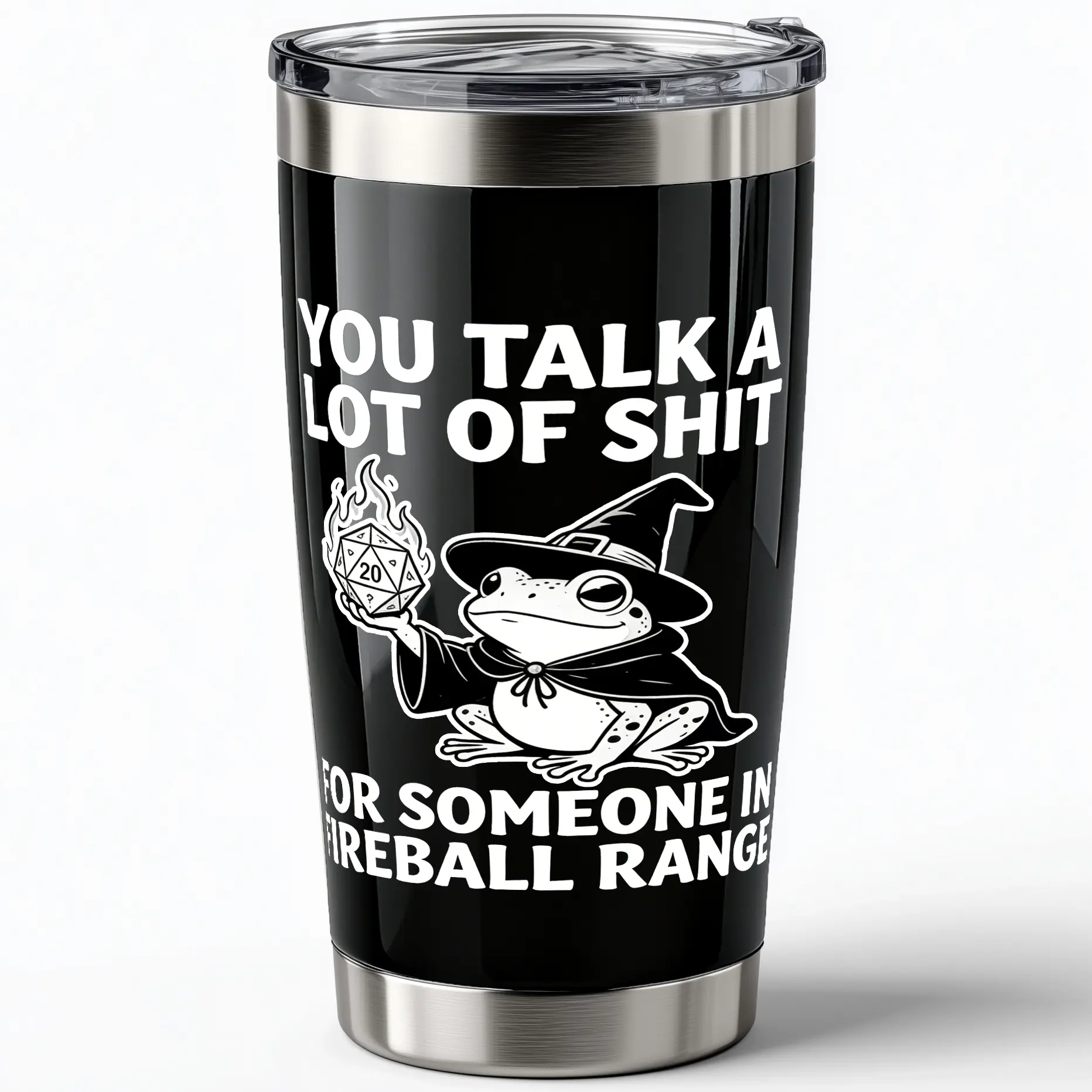 20oz Dungeons Dragons Gifts for Men Tumbler - DND, D&D, D and D Gifts for DnD Lovers, Dungeon Master Gift for Women, Men Gamer Frog Coffee Mugs