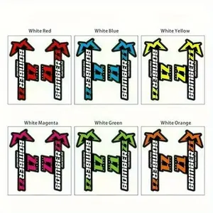 2D Flat Motorcycle Helmet Sticker 2pcs One, Cycling Sticker, Marzocchi BOMBER Fork Sticker Bicycle Mountain Bike DIY Bike Sticker