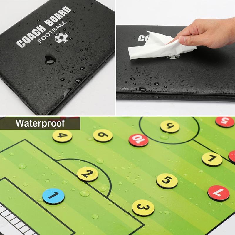 Soccer Tactical Board, 1 Set Football Tactical Board with Pen, Football Training Board, Soccer Accessories for Coach & Referee