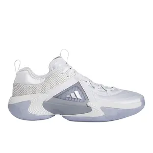 adidas Womens Exhibit Select Basketball Sneakers Shoes - Silver, White