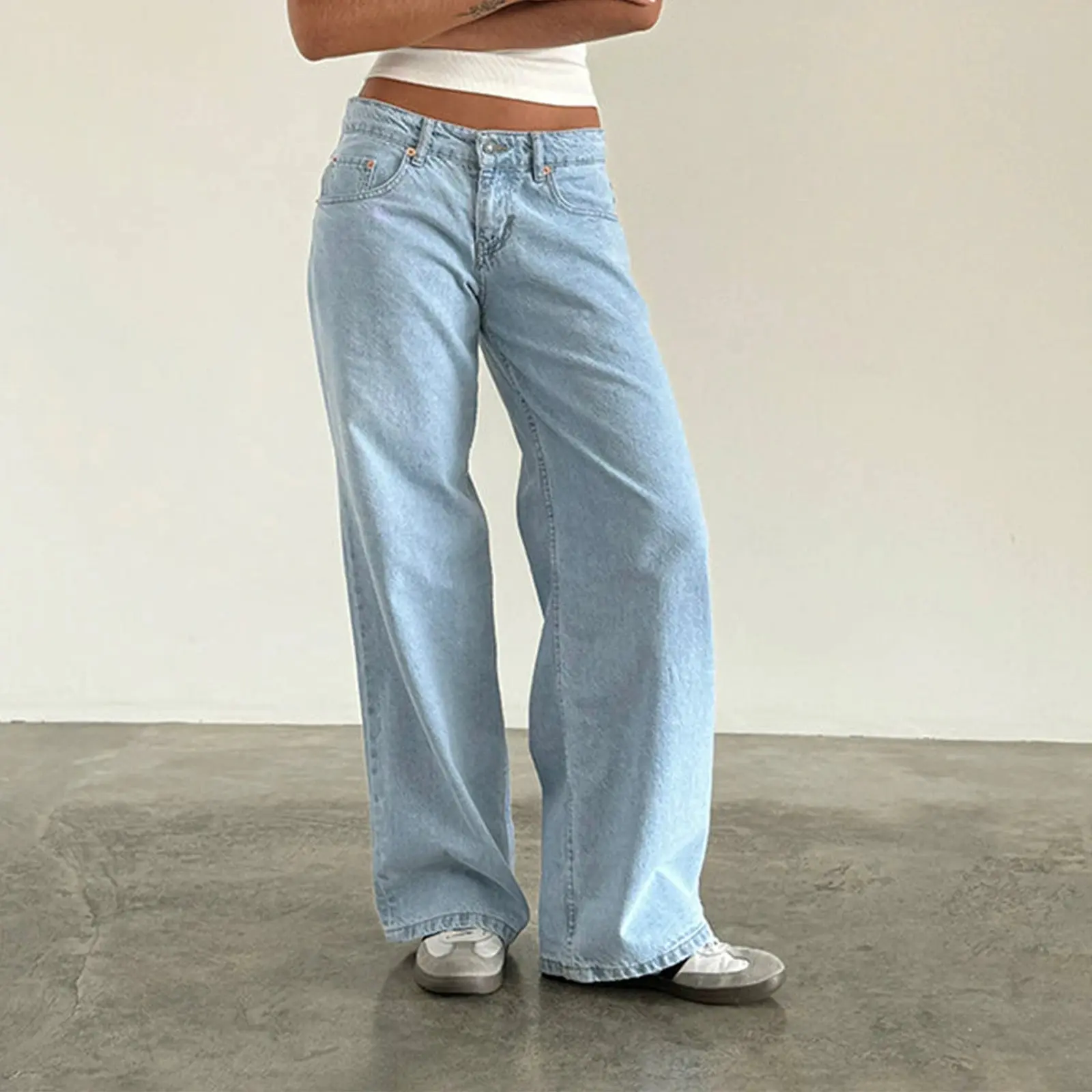 Y2k Vintage Low Waist Denim Jeans