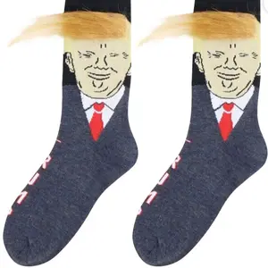 One pair of Donald trump funny unisex socks