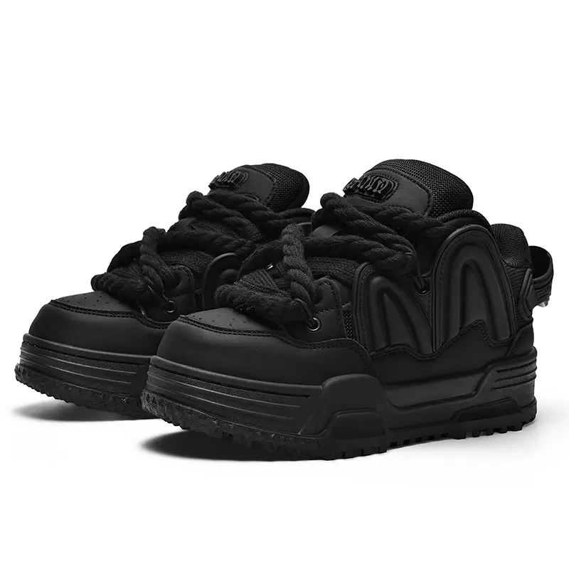 QAND multi-functional casual sports shoes, thick-soled breaded shoes for both men and women, thick LACES design, comfortable and breathable street sports shoes, casual walking shoes, daily wear (5 colors)