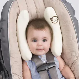 Adjustable Child Car Seat Headrest Car Headrest Neckrest Cushion Headrest Breathable Sweat Absorbent Head Pillow For Kids