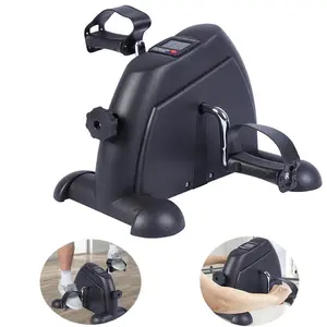 Stepper Exercise Bike LCD Screen Portable Multi-Function Foot Pedal Exerciser Peddler for Leg Arm and Knee Trainer Home Office