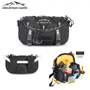 Motorcycle Glove Bag Tool Kit Handlebar Pouch Multi-Functional Motorcycle Bag Bicycle Bag, Durable Storage Solution for Riders
