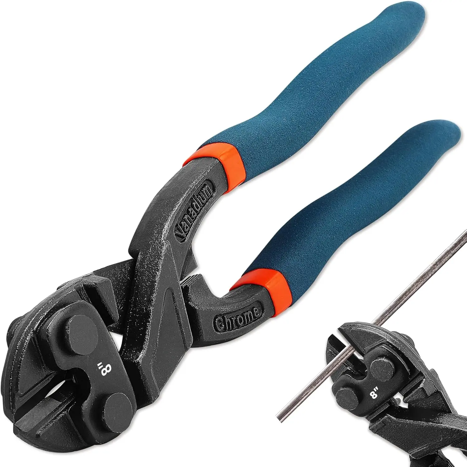 7.5-inch Wire Rope Cutter, 8-inch Nail Puller, 10-inch Mini Bolt Cutter (Mini Bolt Cutter, 8 Inch)