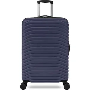 TOTAL TRAVELWARE Everest Expandable Hardsided Spinner, 24-Inch Checked Medium - Navy