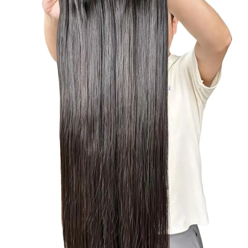 10-30 inch and 40 inch Long Hair Brazilian Silky Straight Unprocessed Human Hair bundles 1-4/set bundles Straight natural color Brazilian Virgin hair bundles Straight Hair Extensions for black woman