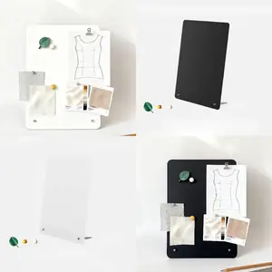 Thick Vertical Metal Carbon Steel Magnetic Board Set, 1.2mm Thick Noticeboard + 3 Strong Magnets, Waterproof / Display Boards