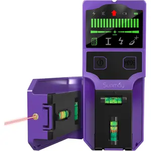 Stud for Walls, 7-in-1 Wall Scanner with Intelligent Chip for Wood Studs, Live AC Wires, Joists and Pipes, HD LCD Display, Alerts and Accurate Positioning