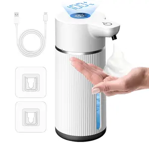 Automatic Touchless Foam Soap Dispenser, USB Rechargeable, Ipx5 Waterproof, Wall Mount/tabletop, Kitchen & Bathroom Use
