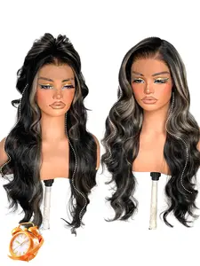 Honey Gold Lace Front Wig, Wavy Curl Hairstyle, 13x4 Sewn Design, Synthetic Hair, No Glue, Natural Root Effect, 26 Inch Layered, High Shine, Women