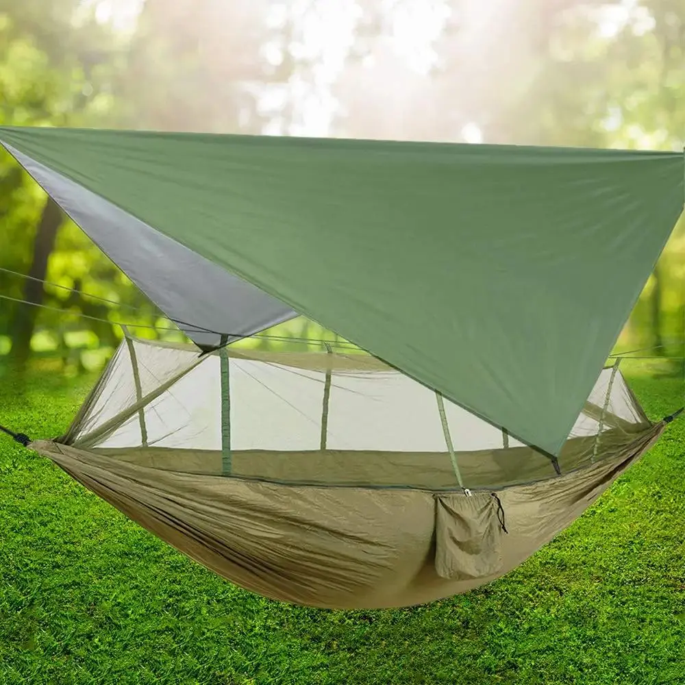 Outdoor Garden Camping Canopy, Waterproof Sunshade Canopy, Mosquito Net Hammock, Hanging Hammock with Mosquito Net, Sunshade Hammock, Camping & Hiking Equipment