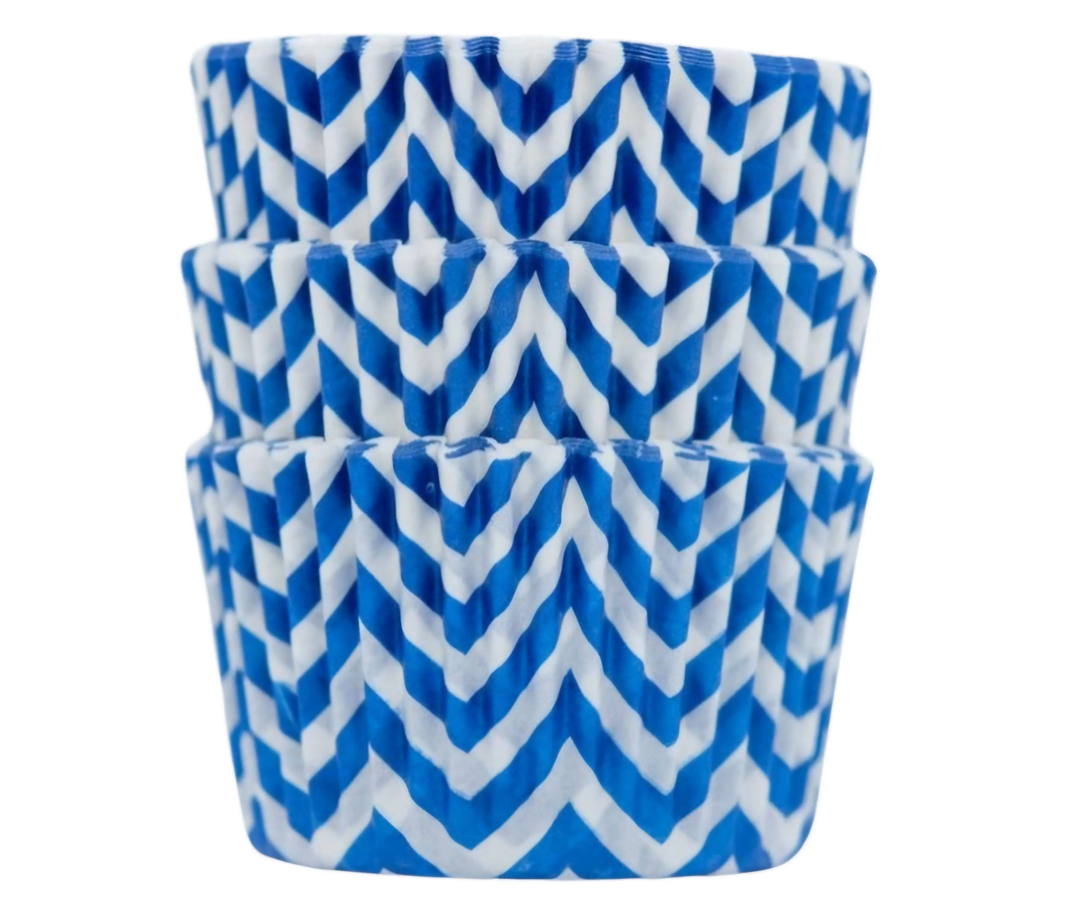 Royal Blue Chevron Cupcake Liners 50-count