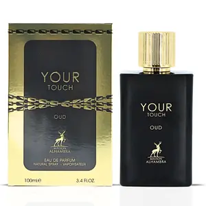 Your Touch Oud Eau De Parfum Spray 100ML (3.4 OZ) by Maison Alhambra | A Rich Blend of Honey, Oud & Smoky Tobaco with a Woody Finish.