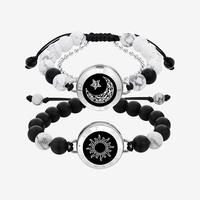 Sun&Moon Matching Beads (Silver&Silver)