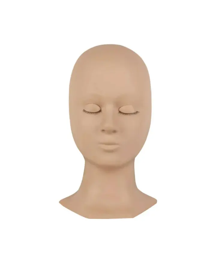 Lash Mannequin Head for Precision Practice & Confidence Building Realistic Eye Shape Ideal for Beginners & Advanced Artists