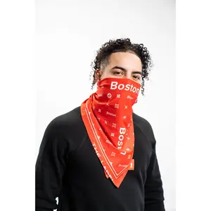 Red Boston Box Logo Stretch Bandana