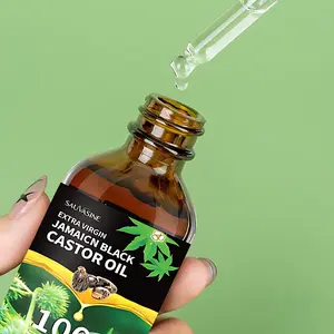 New Arrival - 100ml Jamaican Black Castor Oil, Organic Cold-Pressed Unrefined Castor Oil, Hair Care & Soothing (100ml) Pure Castor Oil for Hair Growth castor oil