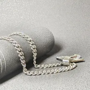 (Atlanta) Sparkling Rhinestones Cuban Necklace [A.F.]_Falcon Graphic Pendant, Men's Hip-Hop Style Chain for Woman, 3pcs set Fashion Gift, Gold & Silver, A necklace that does not fade easily and is of high quality