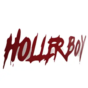 Holler Boy Car/Truck, Blue Collar Decal - Personalized Vinyl Sticker Vehicle Exterior Decoration