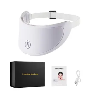 Foreverlily Multiple Spectrum Wireless Touch LED Neck Facial Skin Care Tools with 52 Lamp Beads 400mAh Battery Type C Cable Included
