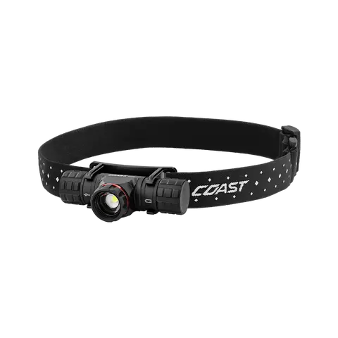 COAST XPH30R 1200 Lumen USB-C Rechargeable Dual Power Headlamp with Twist Focus Beam and Magnetic Base