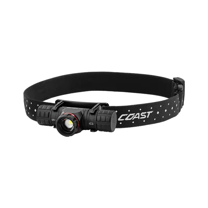 COAST XPH30R 1200 Lumen USB-C Rechargeable Dual Power Headlamp with Twist Focus Beam and Magnetic Base