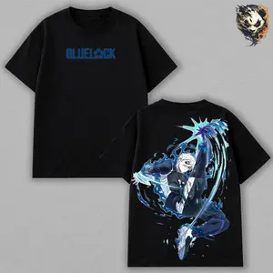 Seishiro Nagi Comfortable Tee – Blue Lock Anime Manga T-Shirt, Lazy Genius Striker First Touch Master Soft Cotton Relaxed Fit Minimal Soccer Graphic, Cool Prodigy Aesthetic Unisex Casual Streetwear Gift