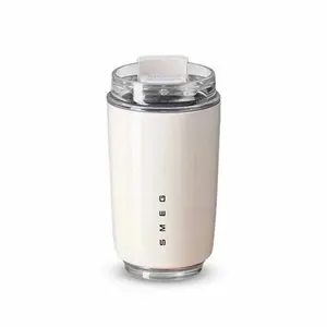 SMEG 240ml Insulated Stainless Steel Travel Mug Thermal Coffee Cup Durable Vacuum Insulation Leak-Proof Design Portable for Coffee Tea Drinkware Flasks Beverage Tumbler Water Bottles