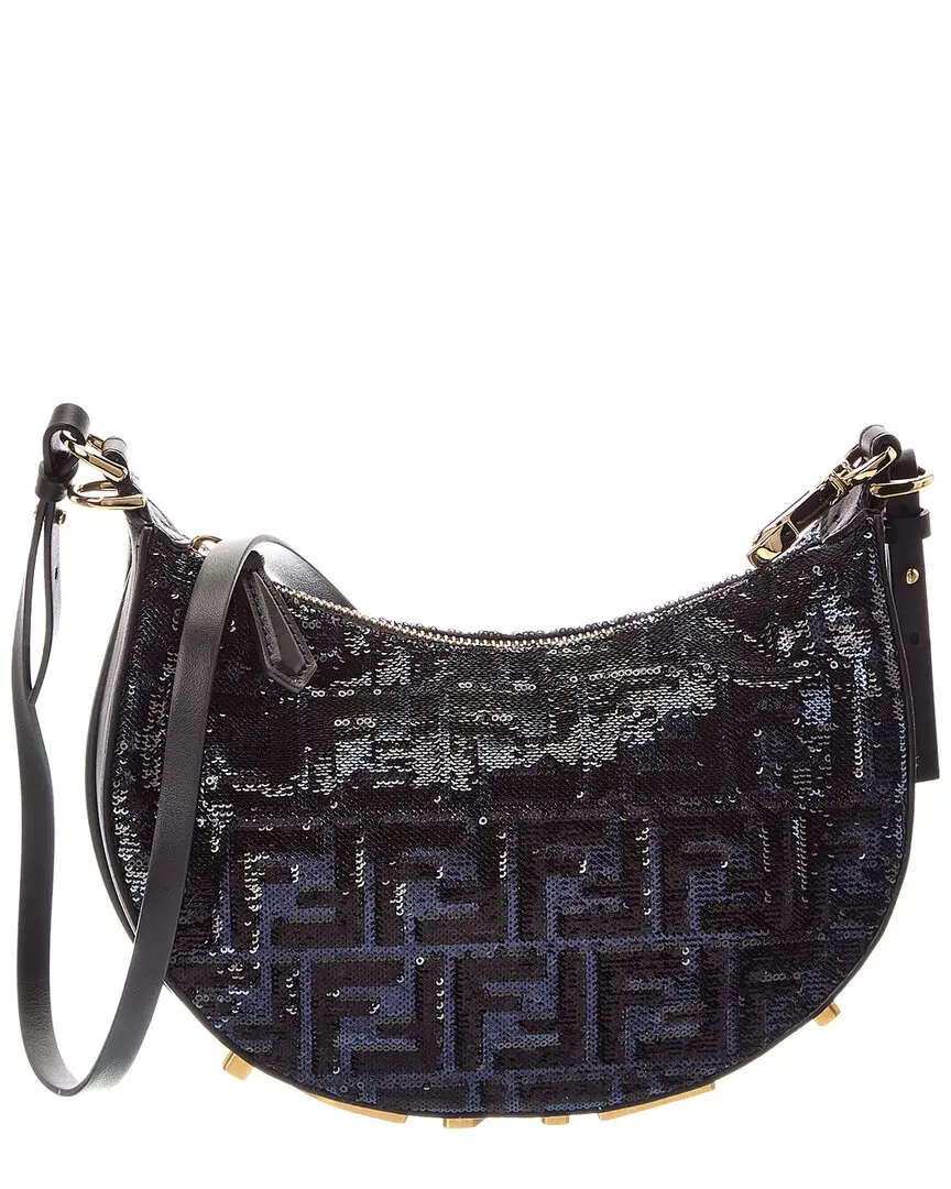 Fendi Fendigraphy Small Leather Hobo Bag