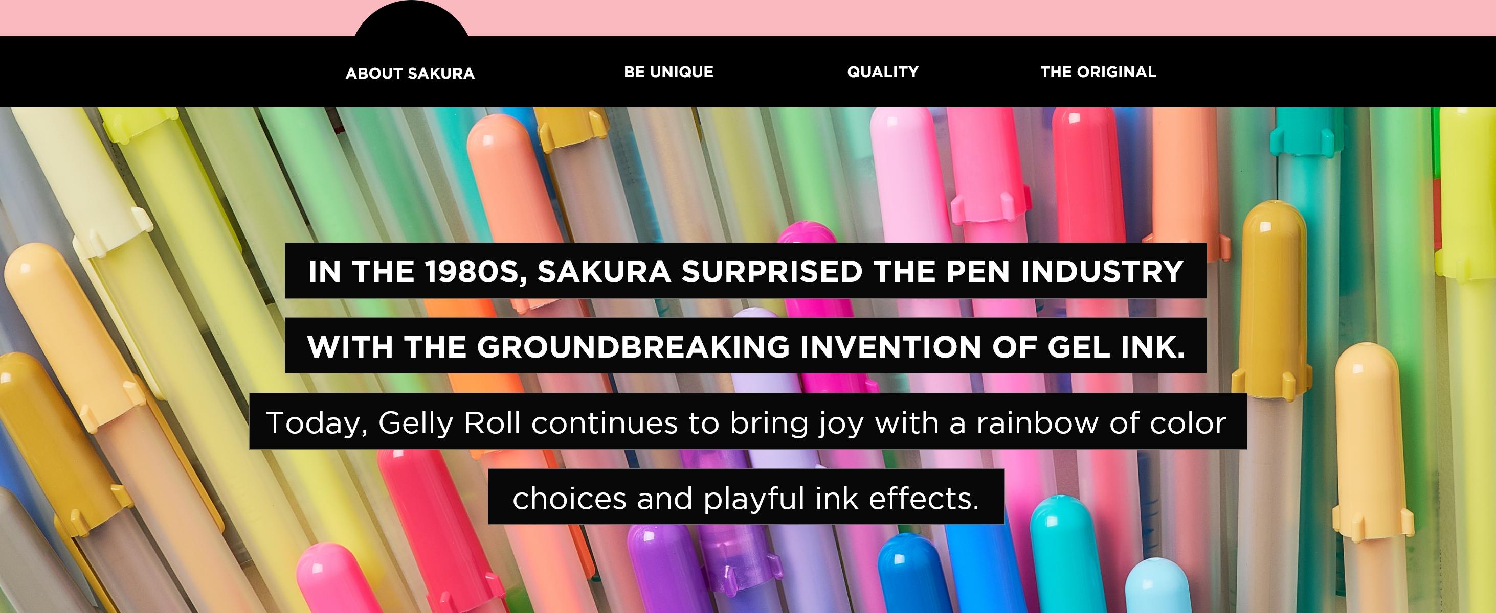 SAKURA Gelly Roll Retractable 25 Piece Gift Set: 24 Pens + 1 Pen Case