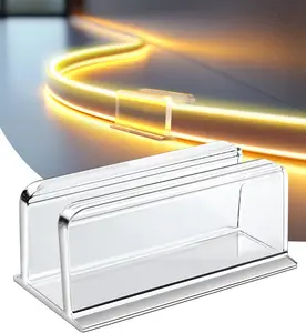 Neon Rope Light Clips Mounting  24 Pcs Clear Waterproof LED Strip Clip Brackets  Adhesive Wall Mount Holder for Govee and Other Neon LED Lights Strips