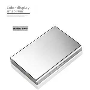Business Credit Card Holder Men Women Minimalist Wallet Stainless Steel Bank Card Holder Case Perfect Gift For Men