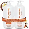Routine Wellness 1L Anti-Thinning Volumizing Haircare Shampoo & Conditioner Set - Biotin, DHT Blockers, Tea Tree, Argan, Scented Cleanser for Thinning Hair - Organic Mild Formula