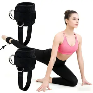 2PCS Ankle Straps for Cable Machines,Adjustable Comfort fit Neoprene, Reinforce Double D-Ring - Premium Ankle Cuffs to Improve Abdominal Muscles, Lift The Butts, Tone The Legs for Men & Women