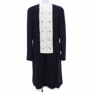 Pre-owned CHANEL Cotton Small Leather Goods Suit