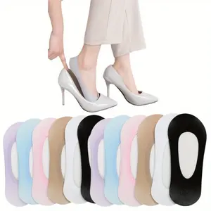 10/20 Pairs of Spring/summer Women's Low Cut Boat Socks - Anti Slip Breathable Thin Invisible Boat Socks, Sweat Absorbing Shallow Mouth Summer Sports and Leisure Office Socks - Multi-color Combination Set Suitable for Sports Shoes