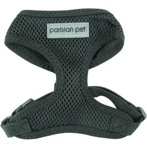 Parisian Pet 'Freedom Harness Black' for Dogs & Cats – Adjustable, Durable, Comfortable Black Dog Harness