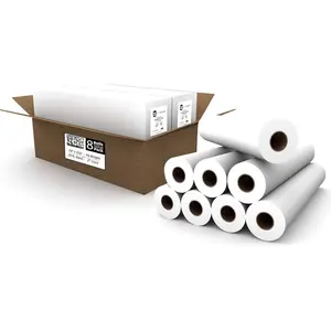 8 Rolls Value Pack. 24 x 150 Plotter Paper, 20 lb. Bond, CAD Paper Rolls for Wide Format Ink Jet Printers