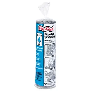 212 MAIN 4Mil Black Polyethylene Sheeting - 10 x 25 ft Plastic Film, Sheet Material (Model 626161)