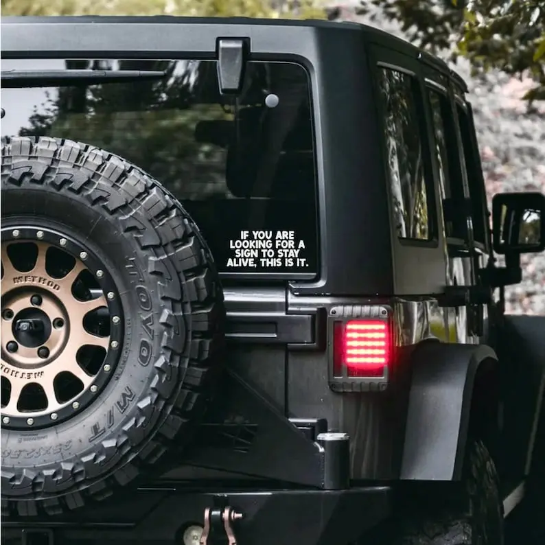 If You Are Looking For a Sign to Stay Alive This Is It Decal / Mental Health Stickers / Suicide Awareness / Waterproof Bumper Sticker /