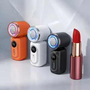 Clip On Mini Fan with Ice Cooling Plate, Portable Handheld Fan, 5 Speed Rechargeable Personal Fan with 3000mAh Battery, Wearable Cooling Fan for Travel, Camping, Stroller, Umbrella and Outdoor Use