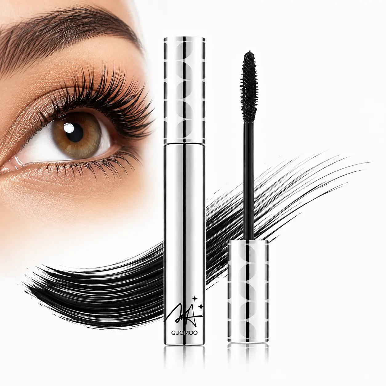 Lash Lift Volumizing Mascara, Lengthening Curling Thickening Defining False Lash Effect Mascara, Buildable Non-Clumping Natural Full Lashes, Beginner Friendly Daily Eye Lash Makeup for Women,Badi Lash Mascara