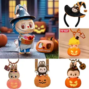 (Cat10128)Labubu Trick or Treater Mokoko Luminous pumpkin pendant Happy Halloween party series